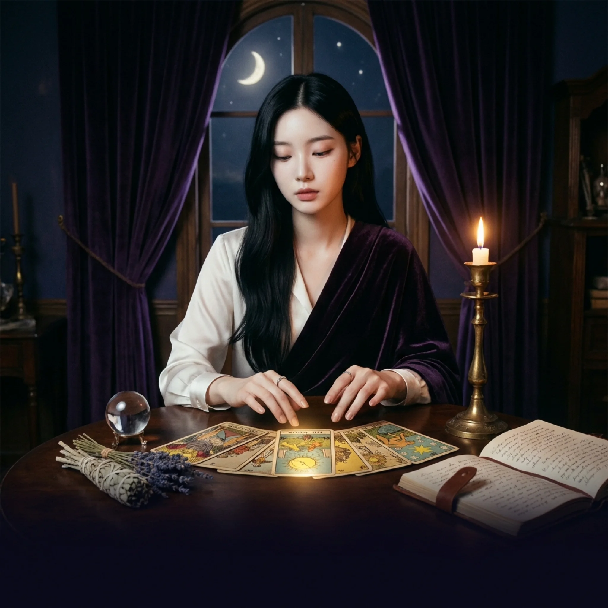 오늘 밤,
타로로 답을 찾아봐요