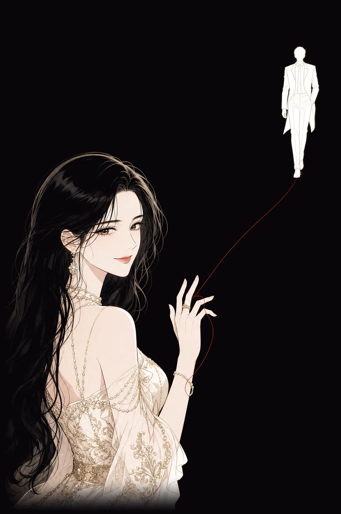 붉은 실을 따라 다가오는 그 사람